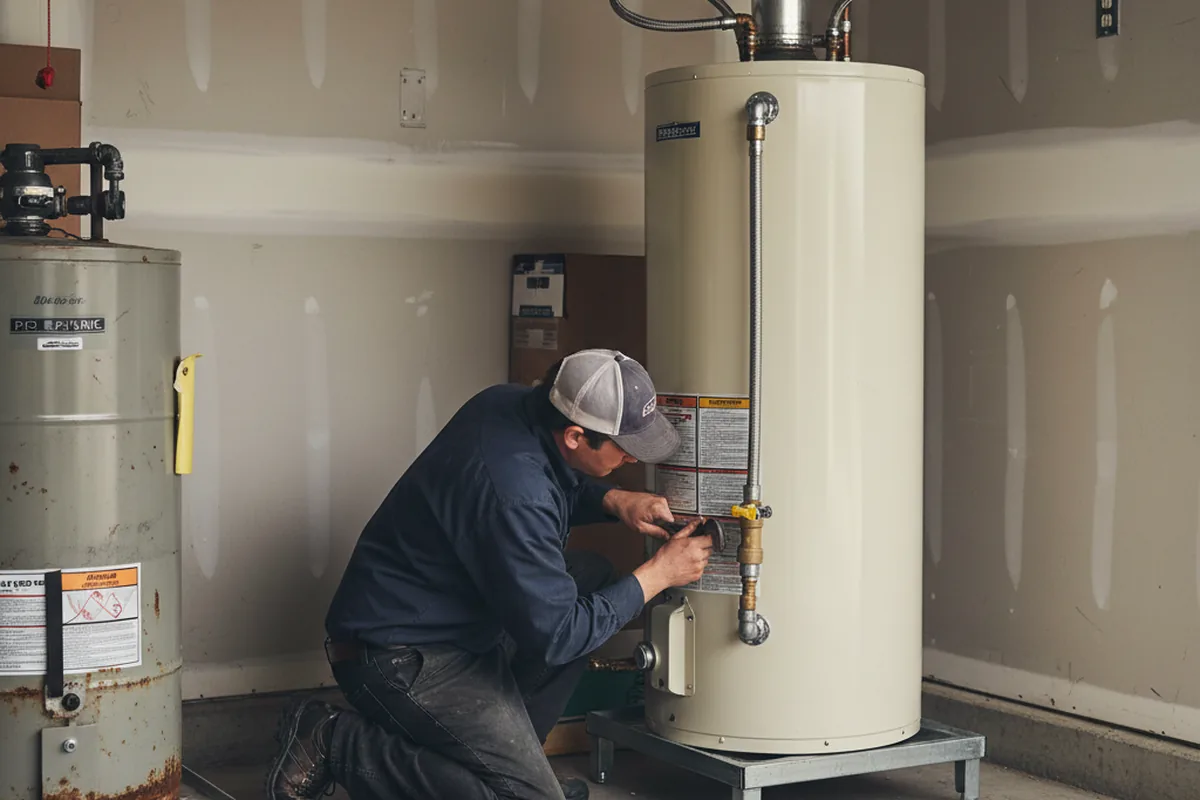 Water heater and shutoff valve replacement in Green Camp